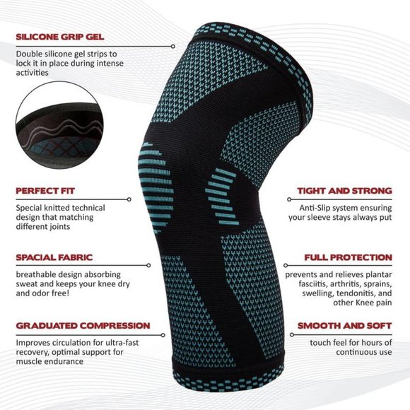 PowerLix Compression Knee Sleeve - Picture 2 of 6